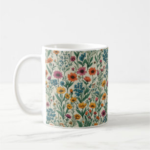 Wildblumen Kaffeetasse