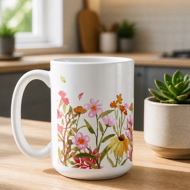 Wildblumen-Kaffeetasse Kaffeetasse (Von Creator hochgeladen)