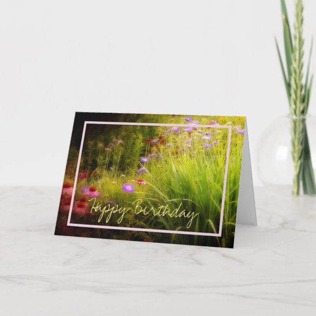 Wildblumen Karte (Vorderseite)