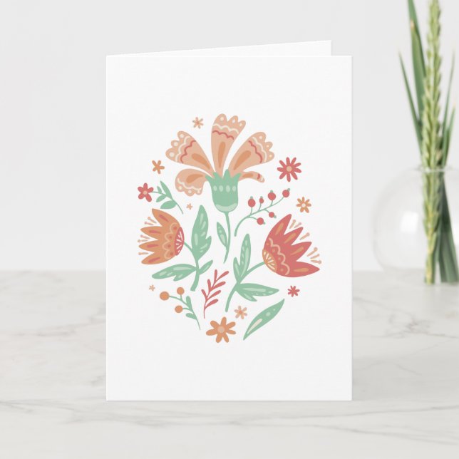 Wildblumen Karte (Vorderseite)