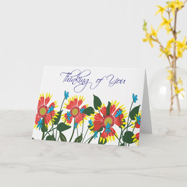 Wildblumen Karte (Gelbe Blume)