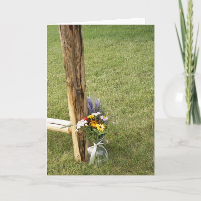 Wildblumen Karte (Vorderseite)