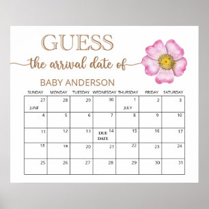 Wildblumen Kinderdusche Ratschlag Fälligkeitszeitp Poster