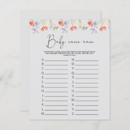 Wildblumen Kindernahrungsspiel