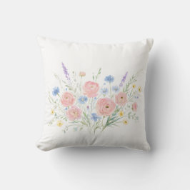 Wildblumen-Kissen Soft Botanical Dekor Kissen