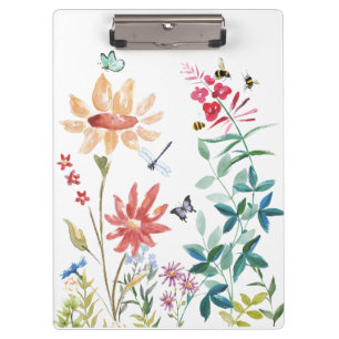 Wildblumen Klemmbrett
