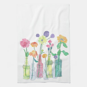 Wildblumen-Küchenhandtuch Geschirrtuch