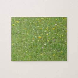 Wildblumen lassen Musterpuzzle Puzzle