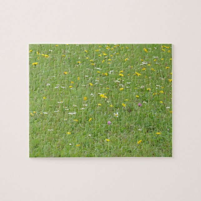 Wildblumen lassen Musterpuzzle Puzzle (Horizontal)