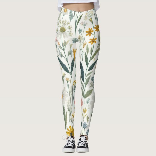 Wildblumen Leggings (Vorderseite)