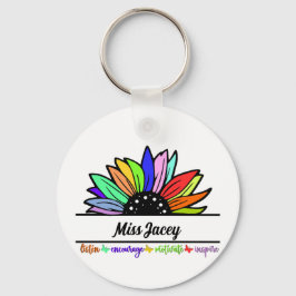 Wildblumen Lehrer Wertschätzung, Zolllehrer Schlüsselanhänger