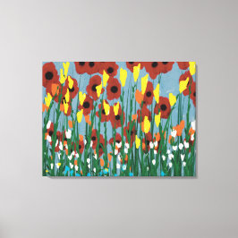 Wildblumen Leinwanddruck