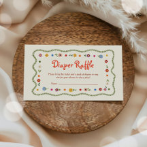Wildblumen-Liebeskäfer-Baby-Shower-Windel-Raffle