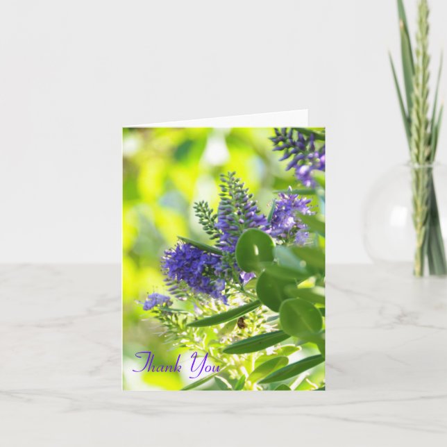 Wildblumen lila, danke (Vorderseite)