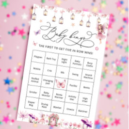 Wildblumen Mairy Niedlich Baby Shower Bingo Game