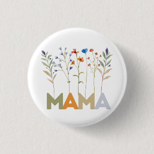 Wildblumen Mama Comfort Colors Muttertagsgeschenk Button