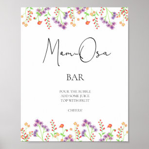 Wildblumen \ Mama-osa-Bar Poster