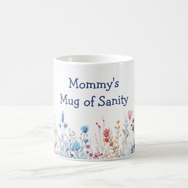 Wildblumen Mamas Tasse der Vernunft Muttertag (Mittel)