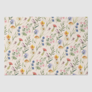 Wildblumen Minimalistisch Boho Floral Seidenpapier