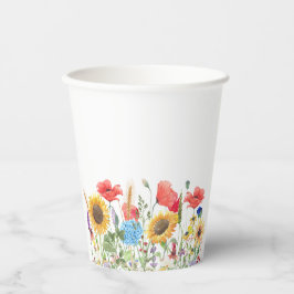 Wildblumen-Mischung zum Zusammenstellen Pappbecher