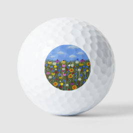 Wildblumen mit Daisis Golfball
