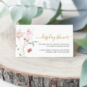 Wildblumen mit Dusche für sanfte Bildschirme Begleitkarte