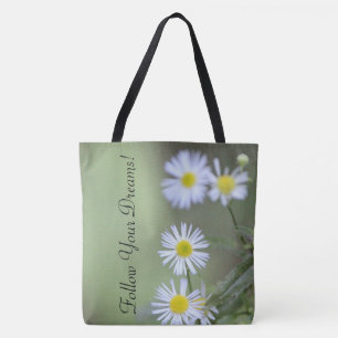 Wildblumen mit Grün
