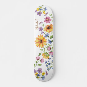 Wildblumen mit Namen Skateboard