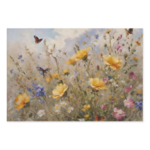 Wildblumen mit Schmetterlingen