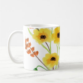 Wildblumen mit Schmetterlingsgarten Kaffeetasse