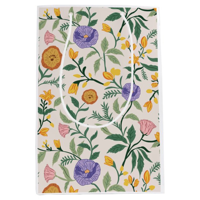 Wildblumen Mittlere Geschenktüte (Vorderseite)
