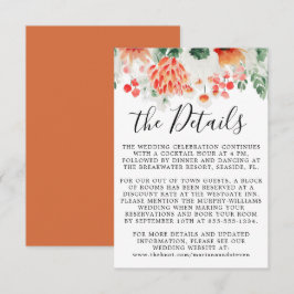 Wildblumen Moderne Wasserfarben Trendfarben Begleitkarte