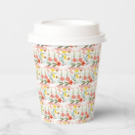 Wildblumen-Momfulness-Erdenes Blumenmuster Pappbecher