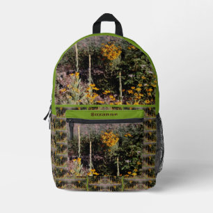 Wildblumen Mullein Daisies Malen Personalisiert Bedruckter Rucksack