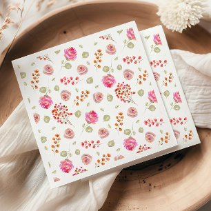 Wildblumen-Muster-Baby-Party Serviette