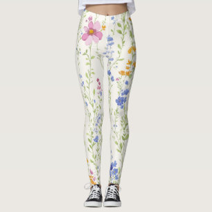Wildblumen-Muster  Leggings
