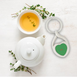 Wildblumen Muster Name grün Metal Schlüsselanhänge Schlüsselanhänger