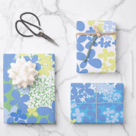 Wildblumen Nahtloses Muster. Geschenkpapier Set