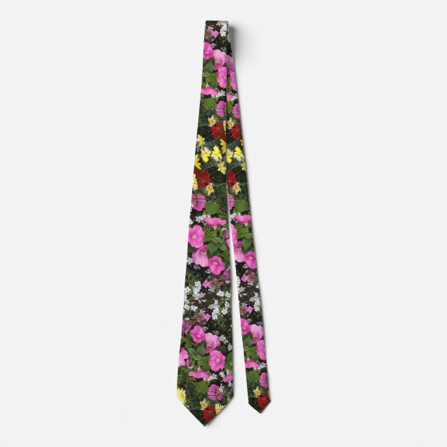 Wildblumen Neck Tie Krawatte (Vorderseite)