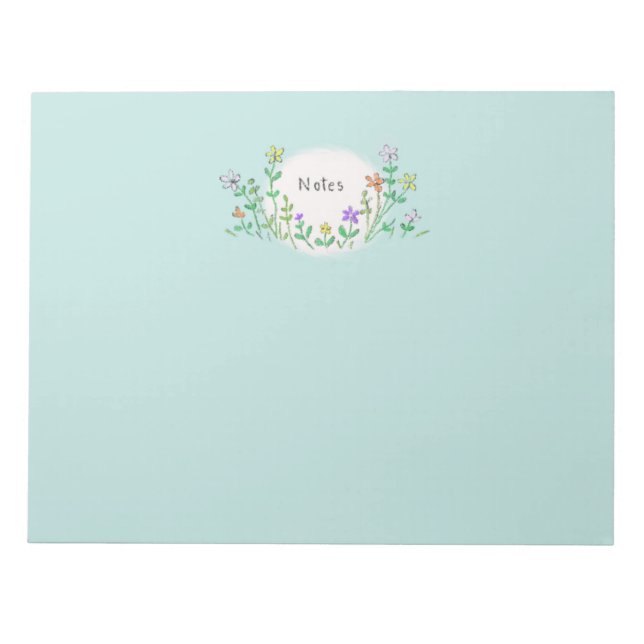 Wildblumen Notizblock (Vorderseite)