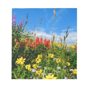 Wildblumen Notizblock