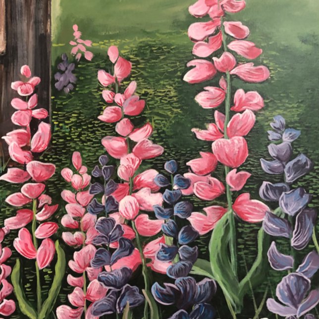 Wildblumen Original Artwork-Tasse Tasse (Wild Flowers on the side of the Road. Make for a wonderous Painting,)