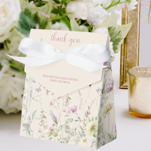 Wildblumen-Paar-Baby-Party-Rosenschrift-Zelt Geschenkschachtel