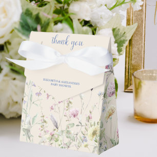 Wildblumen-Paar-Babyshower-Zelt Geschenkschachtel