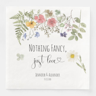 Wildblumen Papier Abendessen Napkins Serviette