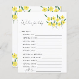 Wildblumen Party | Wünsche für Babyspiel