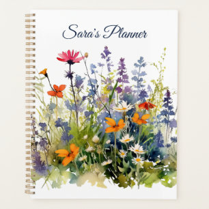 Wildblumen Personalisiert Planer