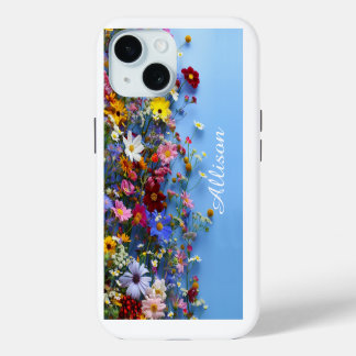 Wildblumen Personalisierte iPhone-Hülle iPhone 15 Hülle
