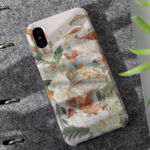 Wildblumen-Pilz   Boho-Herbstwald-Monogramm Case-Mate iPhone Hülle
