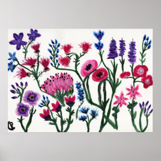 Wildblumen Poster
